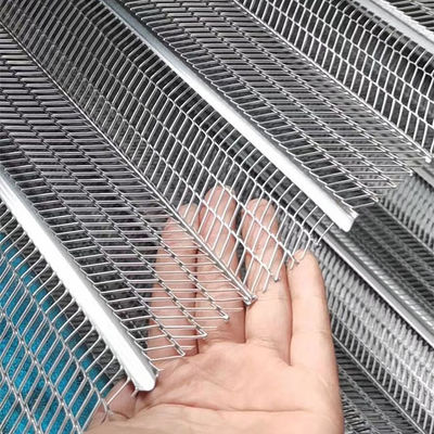 0.25mm 0,3mm Rib Lath Sheet SS Χάλυβα άνθρακα Μεταλλικό πλέγμα