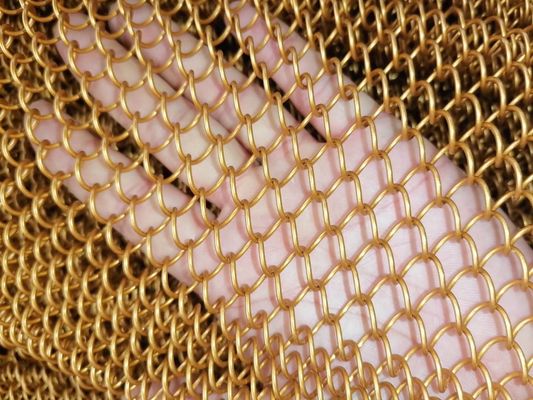4mm διακοσμητικό μπρούντζο πλέγμα οθόνη ανθεκτικότητα στη φωτιά διακοσμητικό μπρούντζο σύρμα πλέγμα