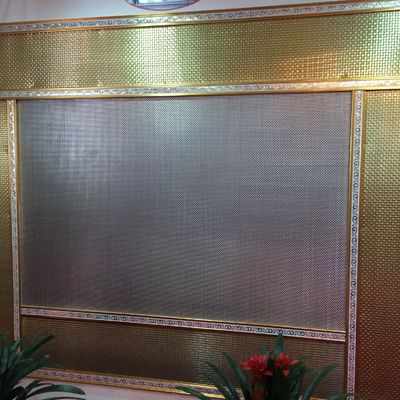 1.0mm 1.2mm διακοσμητικό πλέγμα οθόνης για το κτίριο προσόψεις πυρόσβεση