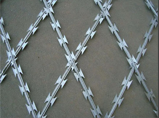 50mmx50mm Razor Wire Mesh Φράχτης 150mmx150mm Razor Mesh Πίνακα
