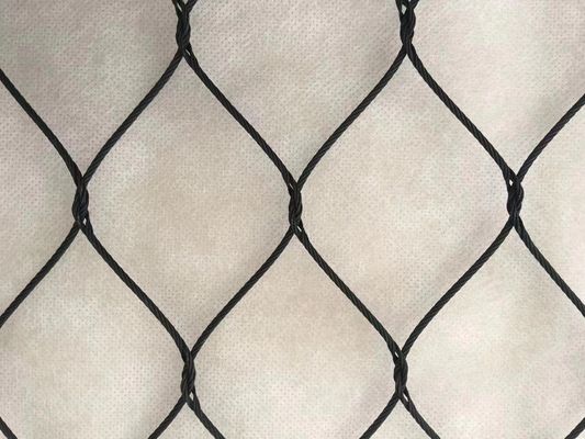 Μαύρο οξείδιο πουλιού ατσάλινο πλέγμα σχοινί 7 x 7